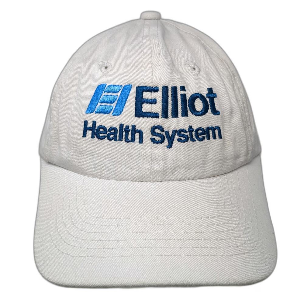 OC Baseball Cap White One Size Elliot Health System SolutionHealth Strapback Hat